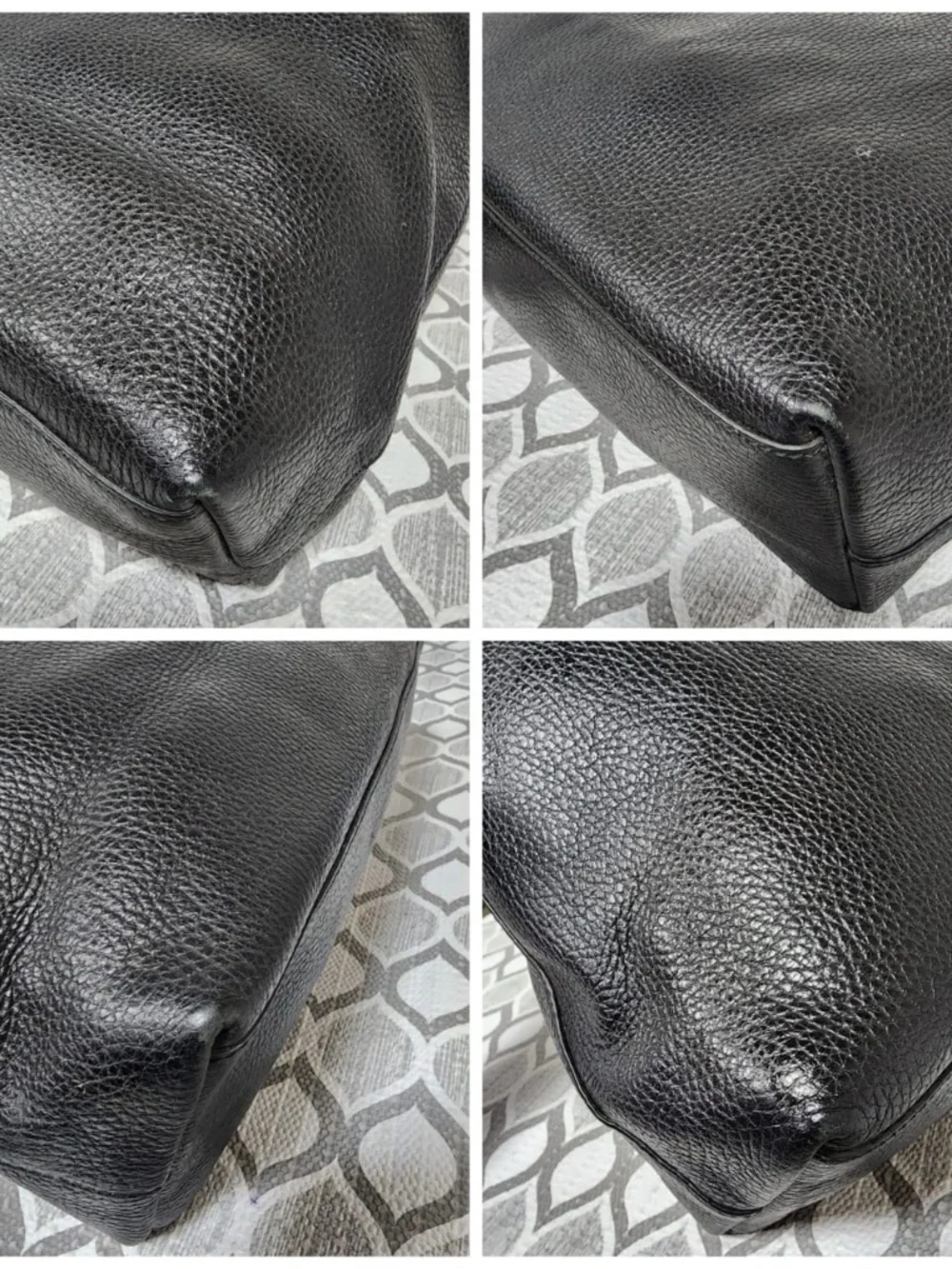 Authentic Gucci Interlocking G Hobo Bag Black